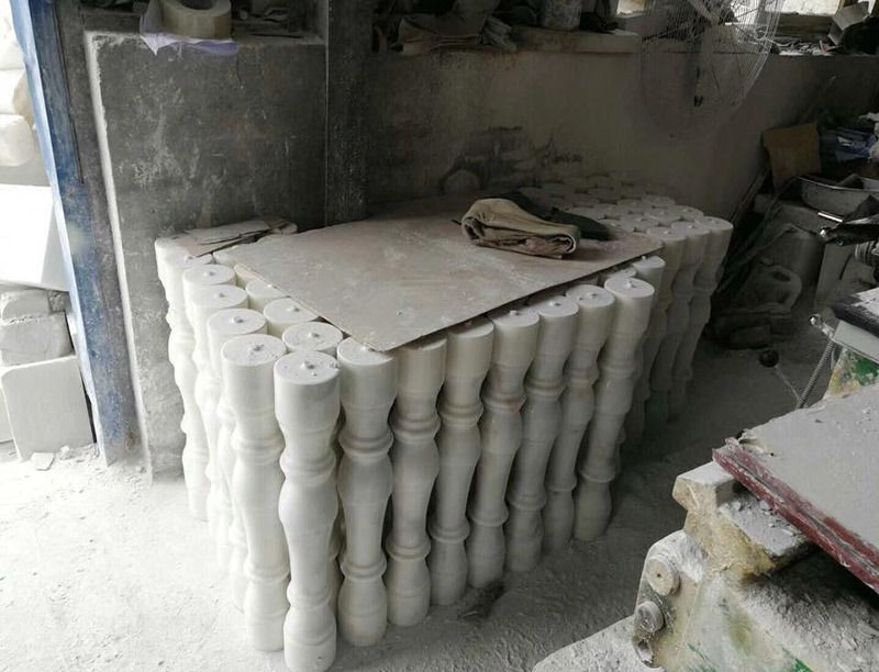 Natural Stone Red/Grey/White Granite/Marble Stone Balustrade/Baluster Price for Railing