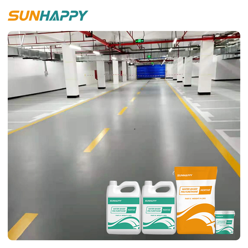 High Chemical Resistance PU Mortar Anti-Skid Wear Impact Resistant Floor Paint Water-Based Polyurethane Mortar