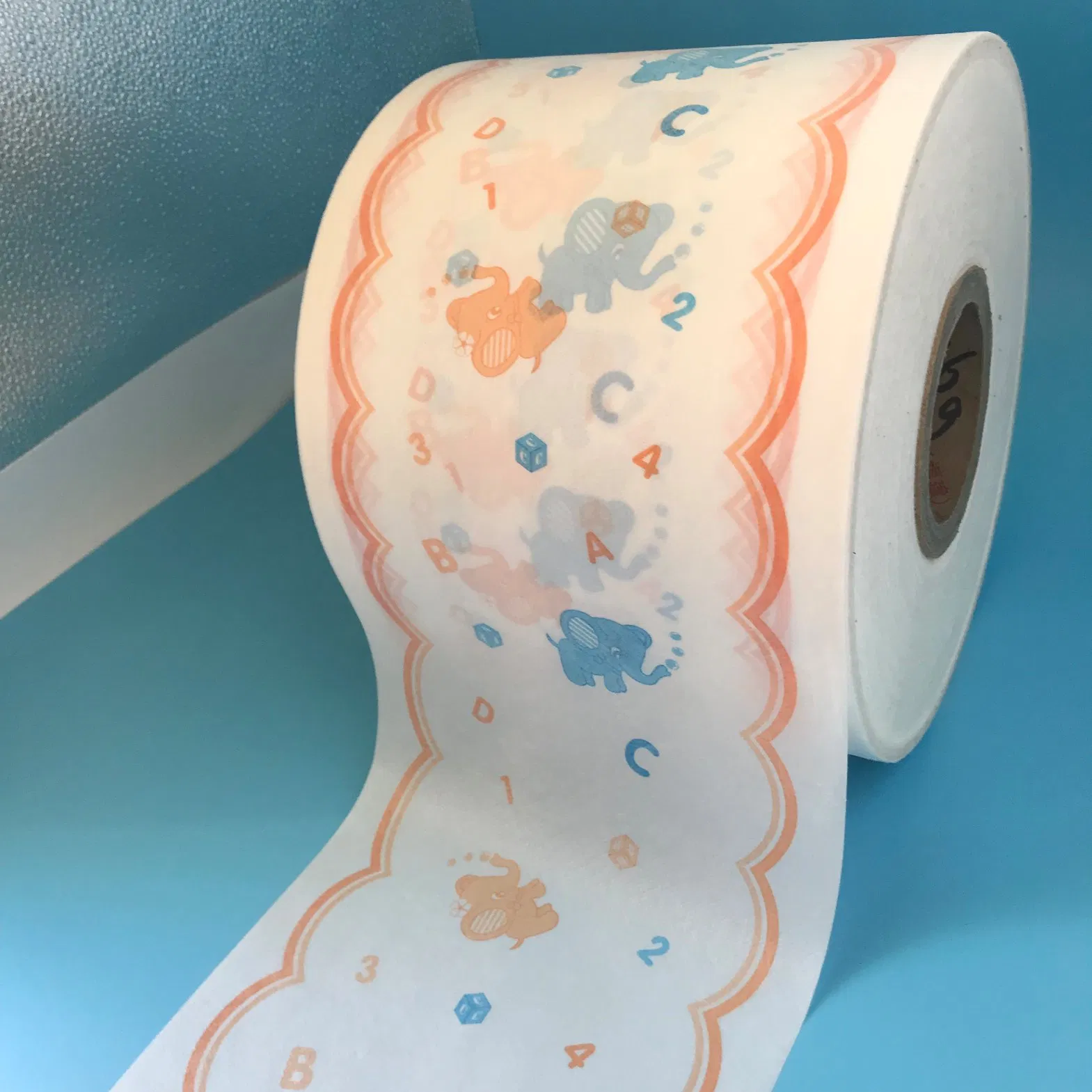 Backsheet Adult PE Film Baby Non Woven Diaper Raw Material, Raw Material for Baby Diaper Material for Diaper