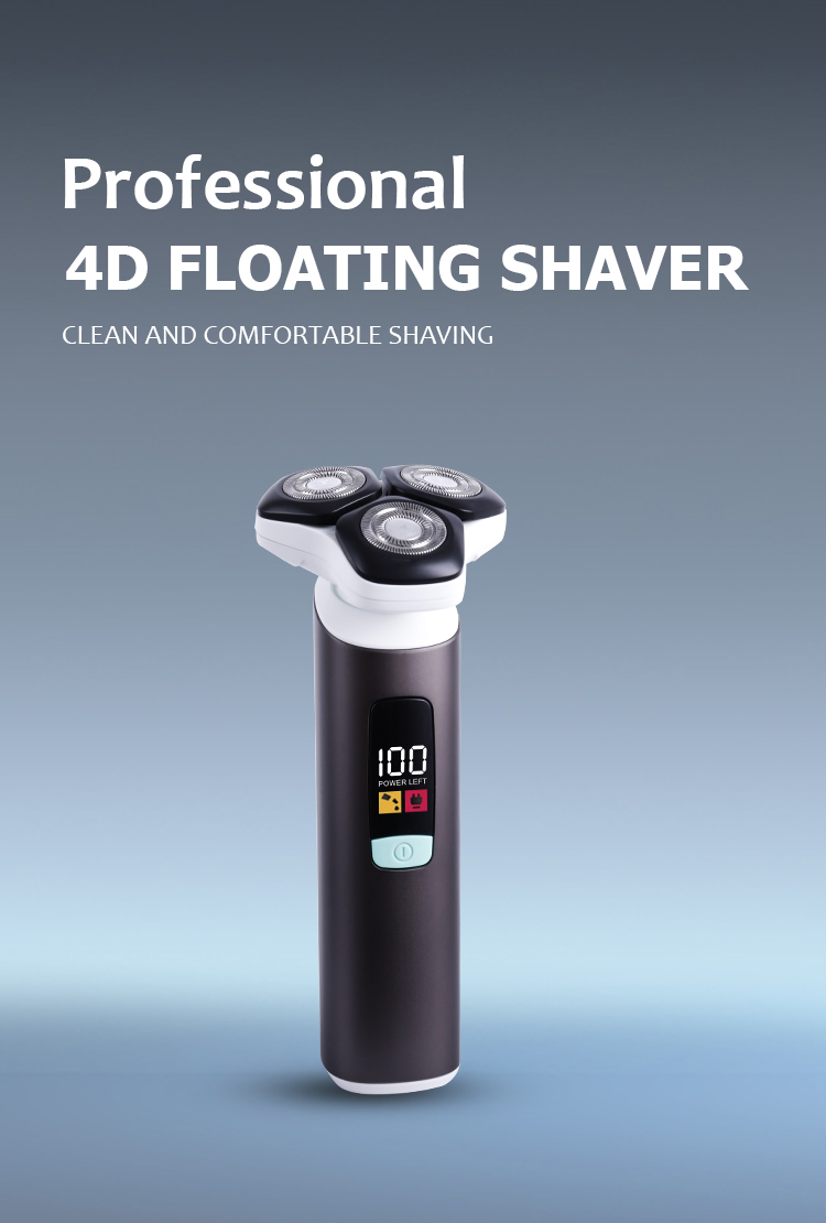 USB Rechargeable Electric Shaver for Men 4D Floating Cutter Head Beard Trimmer New Reciprocating Foil Shaver