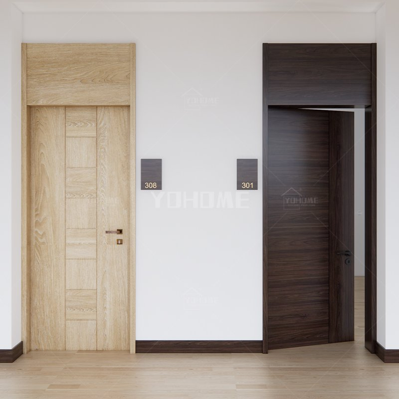 China Top Manufacturer Custom Solid Wooden Doors for Interior Pre Hung Wood Doors Internal Doors to Homes Hotel Soundproof Bedroom Doors