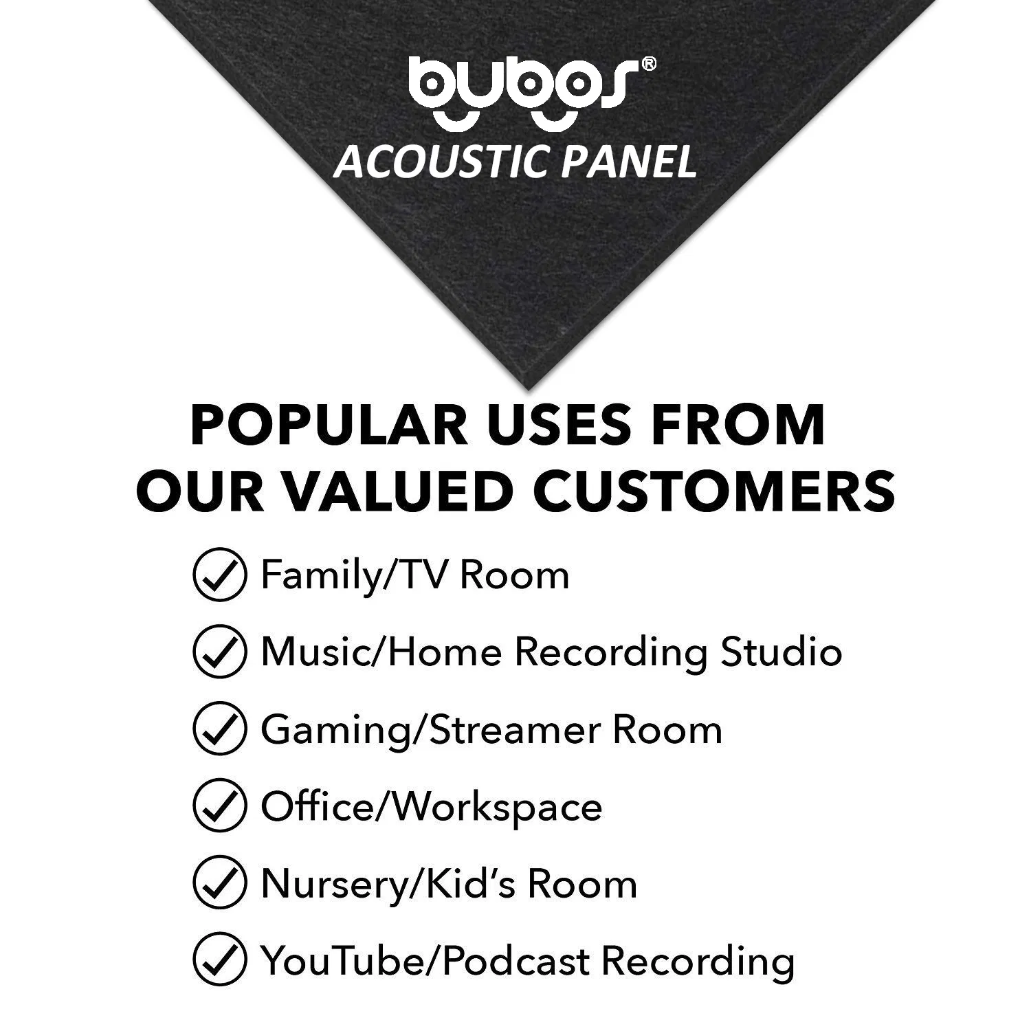 Bubos High Density Pet Acoustic Panel