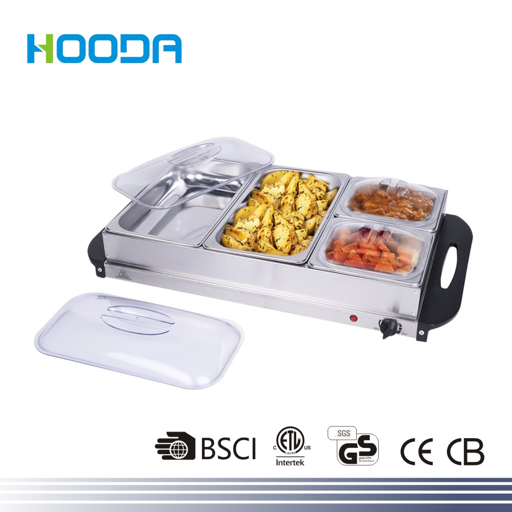 Stainless Steel Insulated Bathing Pool, Glass Cover, Insulation Table, Electric Heating, Commercial Fast Food Table, Meal Selling Table