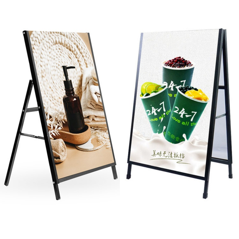 Foska Good Quality 60X90cm Metal Exhibition Stand Single Side Double Side Outdoor Poster Display Stand for Display