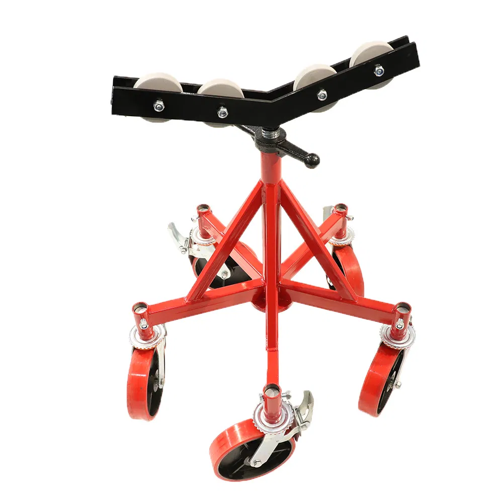 H406 Wheeled Pipe Stand Pipe Vise for Pipes up to 40 Inches