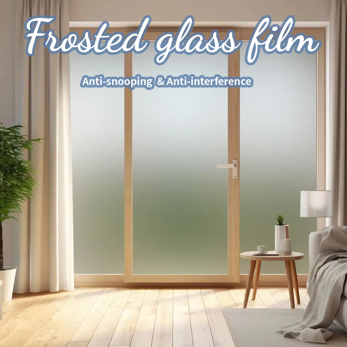 Privacy Window Film Frosted Glass Film Office Decorative Frosted Film