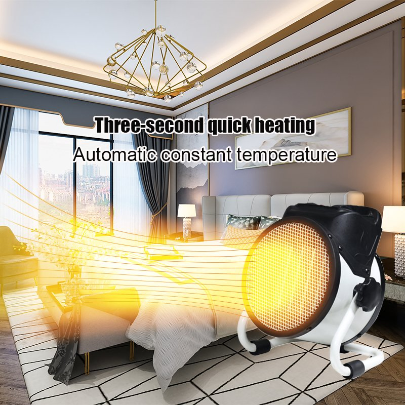 White Portable PTC Electric Space Heater for Efficient Heating