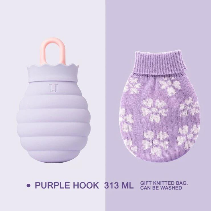 Hot Water Bottle with Soft Fleece Cover