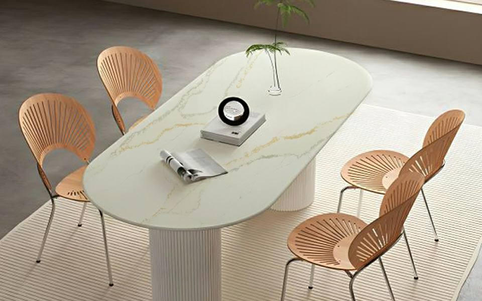 Quartz Stone Countertop Slab in Custom Size and 100 Colors