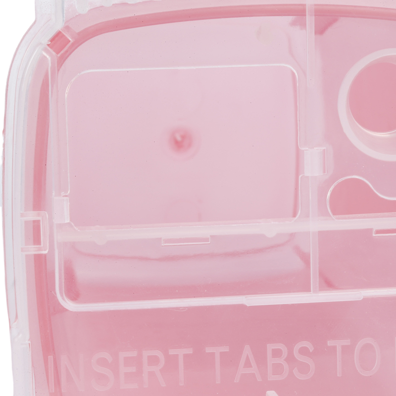 1L Transparent Red Tattoo Medical Sharps Container Biohazard Needle Disposal Waste Box