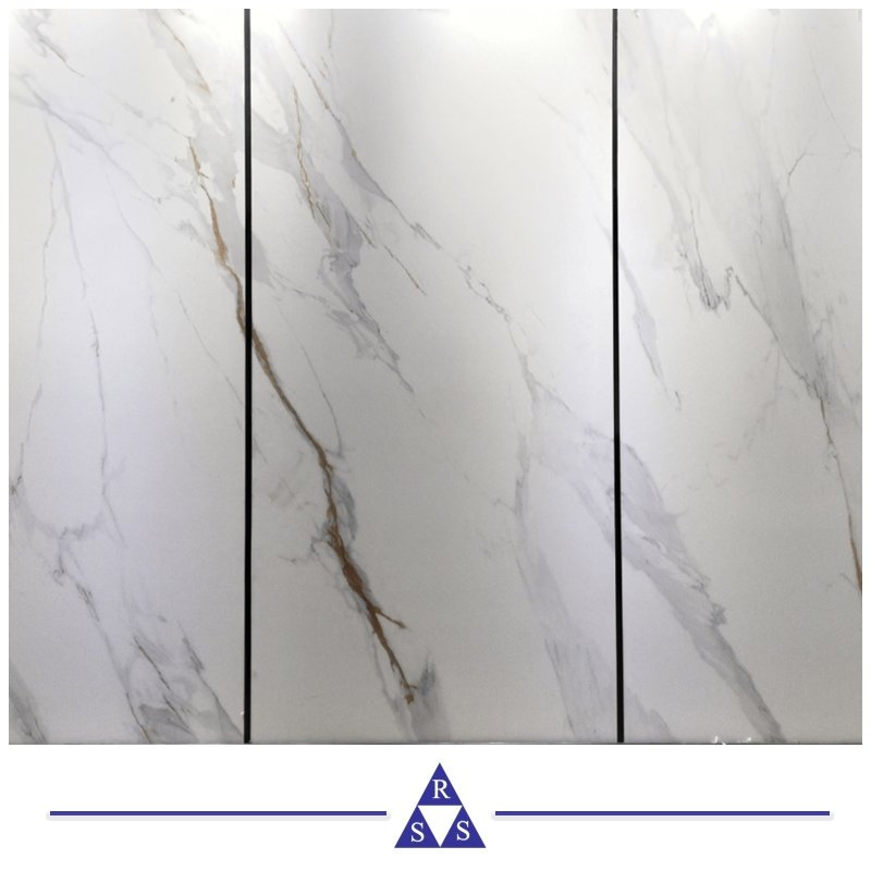 Outdoor Luxury Calacatta White Spanish Art Floor Slabs Round Dining Table Sintered Stone