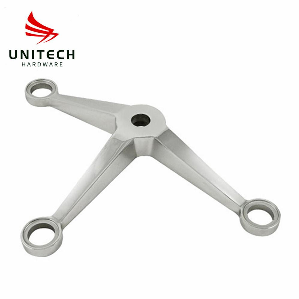 3 Ways Stainless Steel 304/316 Glass Spider Connector Fitting