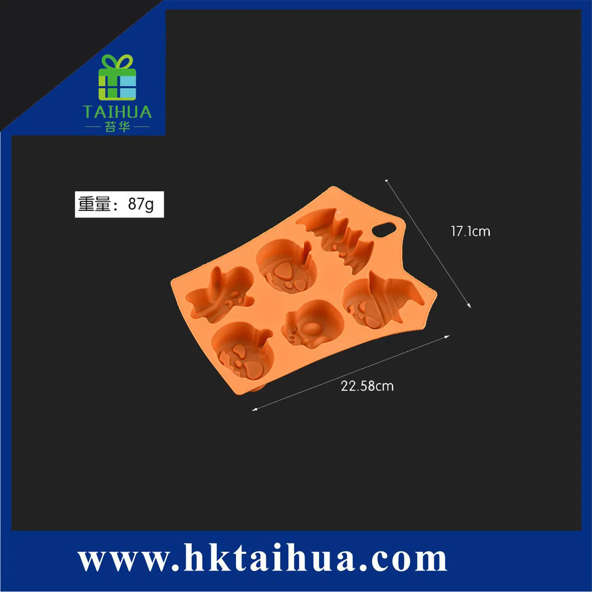 Hot Sale Flower Shape Six Hole Silicone Cake Mold