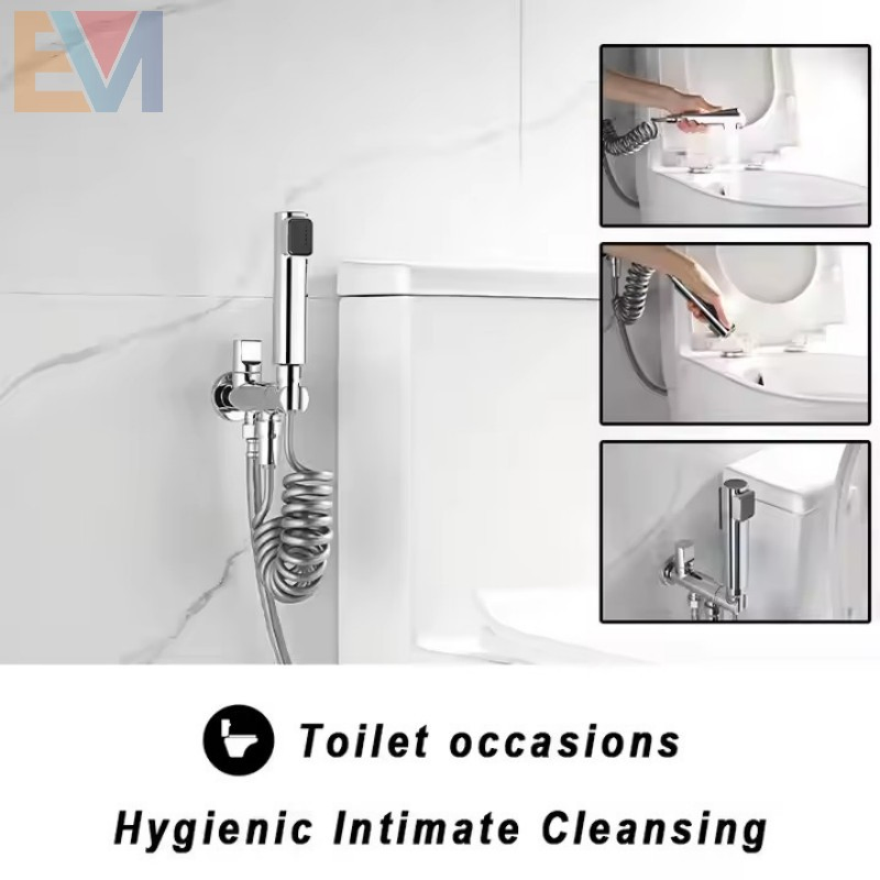 Bathroom Accessories Toilet Gun Grey 2-Functions Handheld Bidet Sprayer