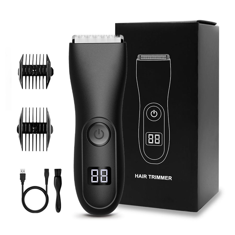 Electric Shavers Groin Hair Trimmer Men Trimmer Cordless Waterproof Body Trimmer for Men