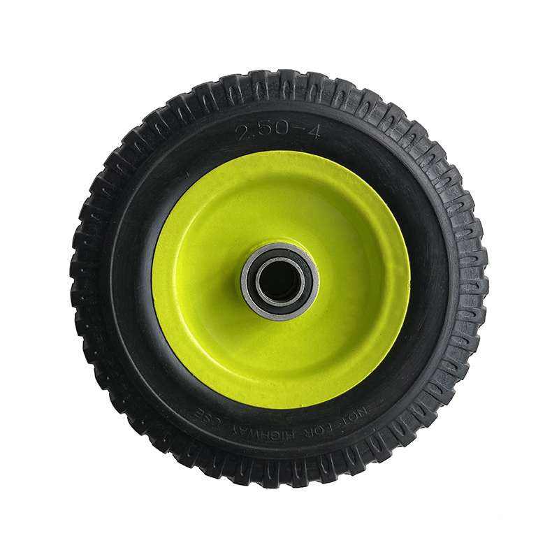 Foam Wheel 8 Inch 2.50-4 PU Tires Steel Rim Never Flat