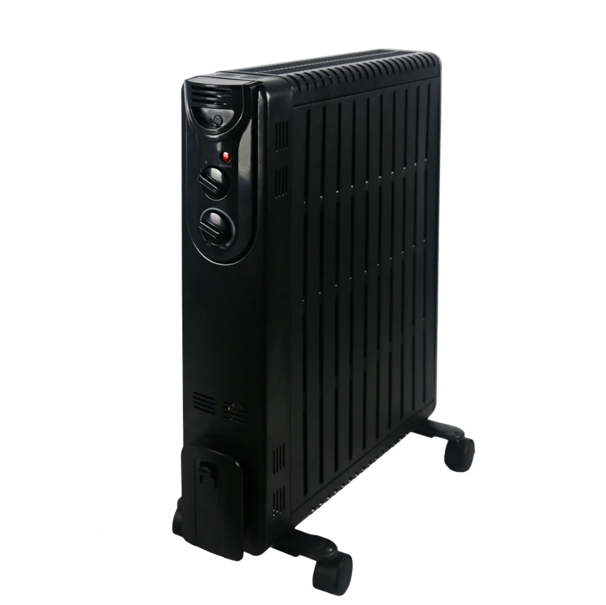 Competitive Prices Electric 2000W Aluminum Heating Oil Electric Radiator Heaters with Wheel