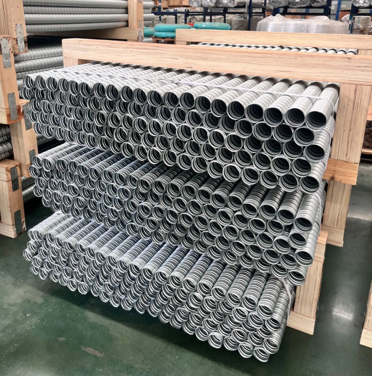45mm Post Tension Galvanized Corrugated Round Metal Prestressed Pipe for Construction