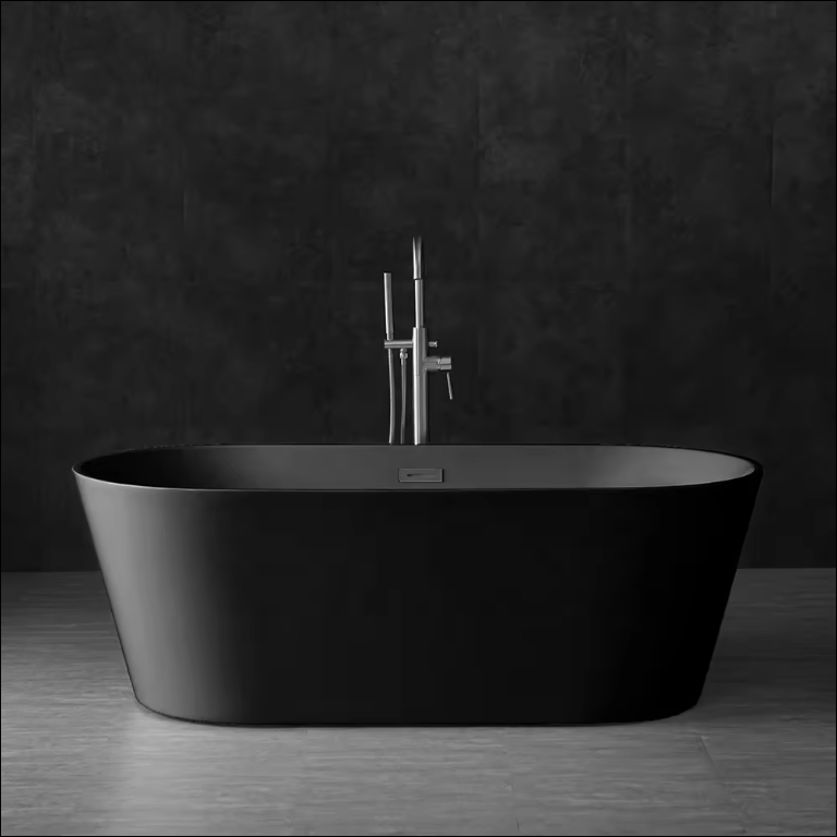 Hot Sale Acrylic Bathtub Modern Design Freestanding Bath Tub White Free Standing Alone Soaking Whirlpool Tub