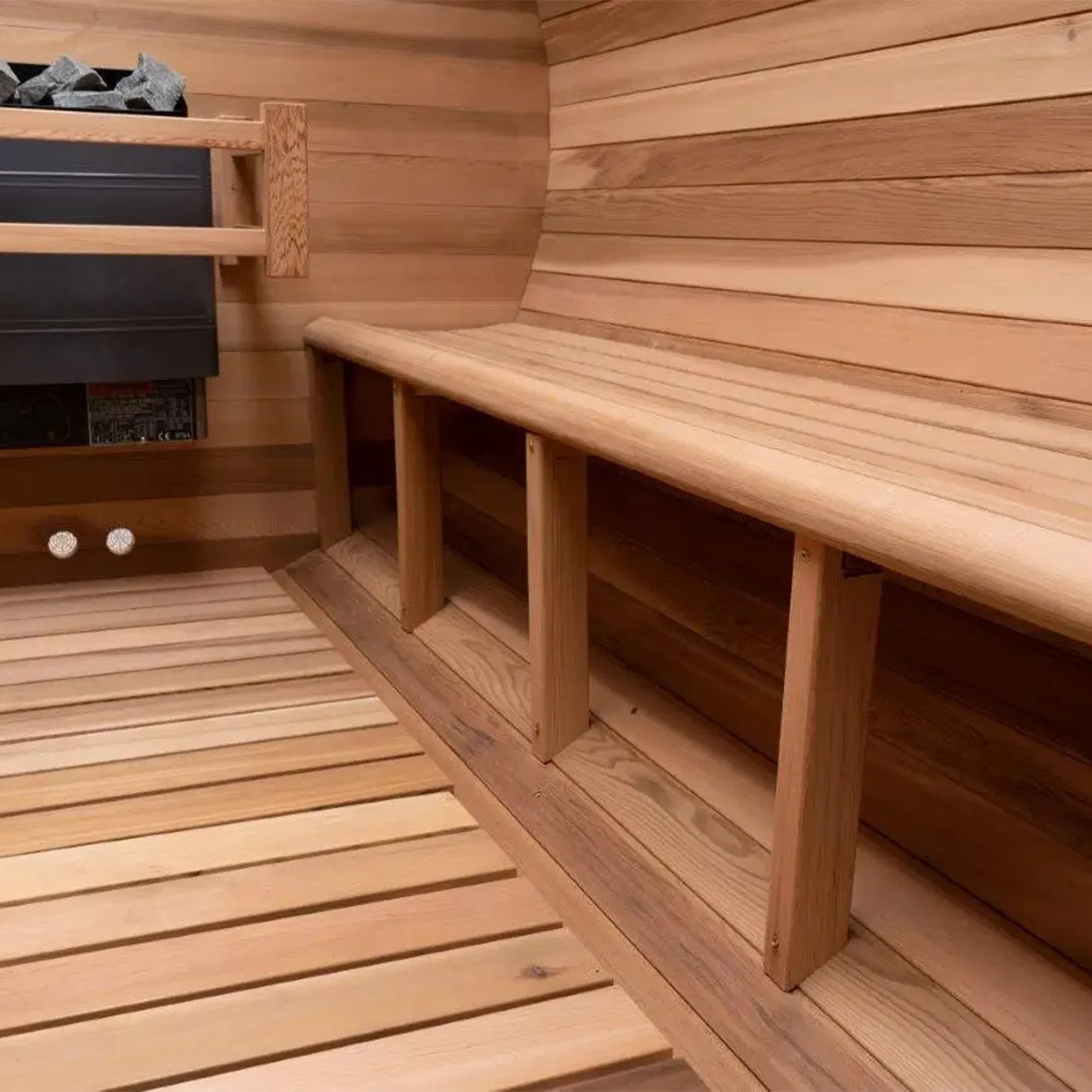 2/4 Person White Pine Wood Sauna for Mildew Proof Anticorrosion