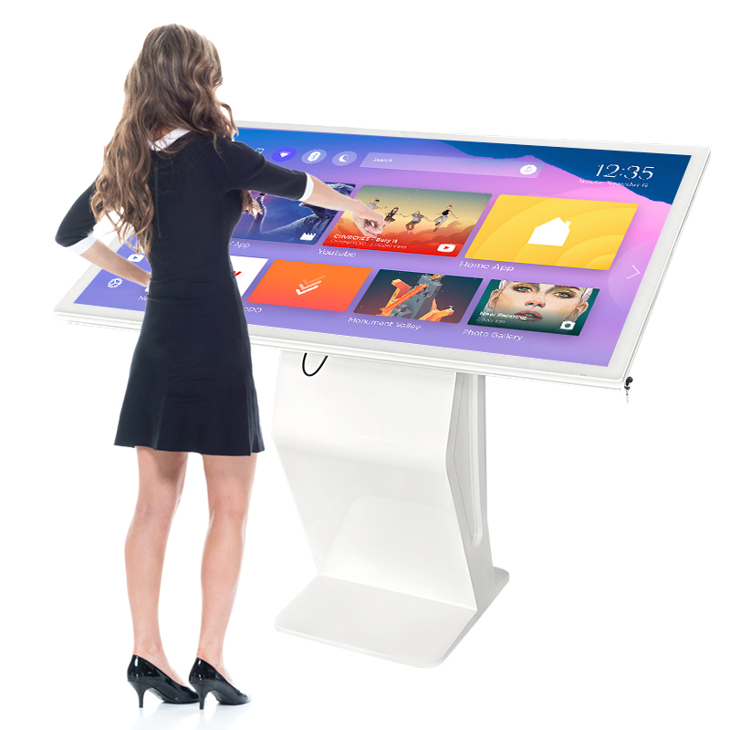 Interactive LCD Touch Screen Kiosk with Customizable Features for Enhanced Engagement