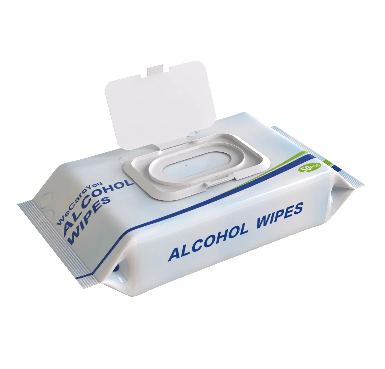 50PCS Surface Clean Disinfectant Hospital Grade 99% 70% 75% Ethyl Alcohol Ethanol Wet Wipe