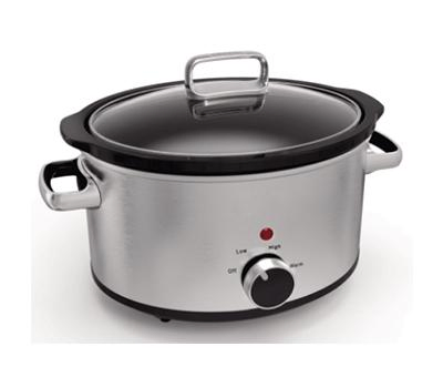 Hot Sale 2.5liter Round Ceramic Slow Cooker with Glass Lid