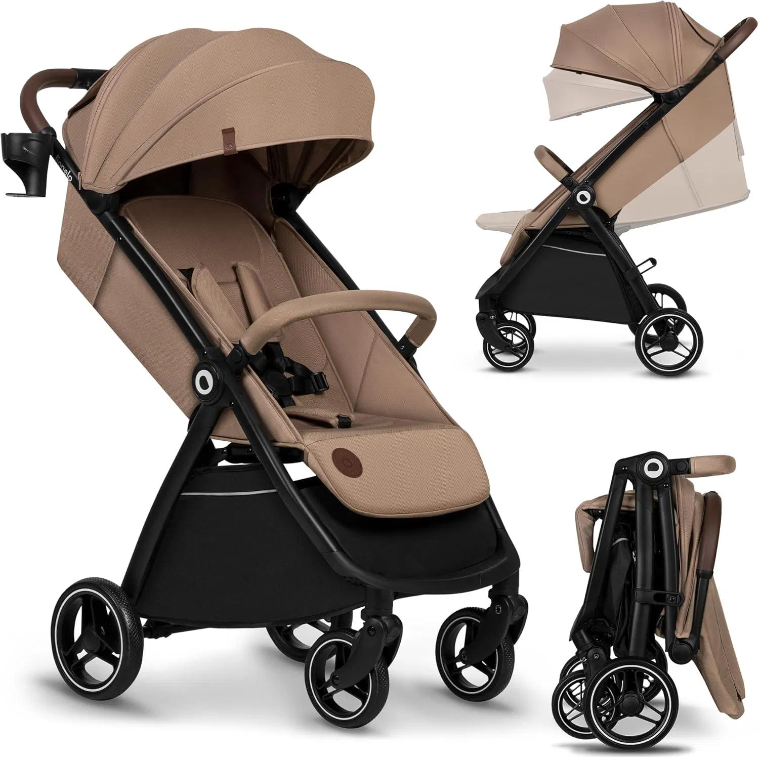 Factory Direct Wholesale Cheap Lightweight Newborn Stroller with One Hand Backrest and Footrest