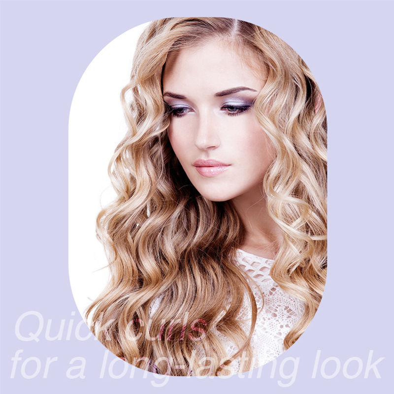 Ceramic 2 Barrel Curling Iron Waver Hair Tool Creates Deep Continuous Waves