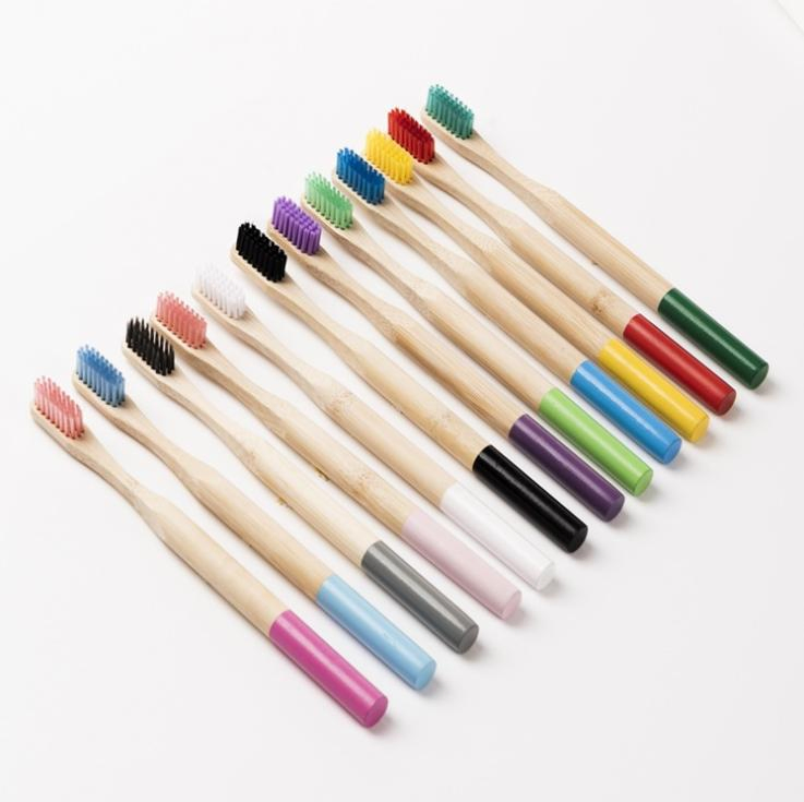 Different Kinds of Eco-Friendly Hotel Bamboo Round Handle Adult Kid Toothbrush