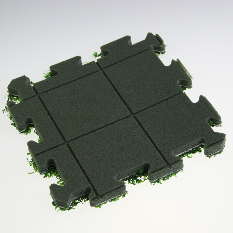 Interlocking Outdoor Decorative Artificial Grass Tile