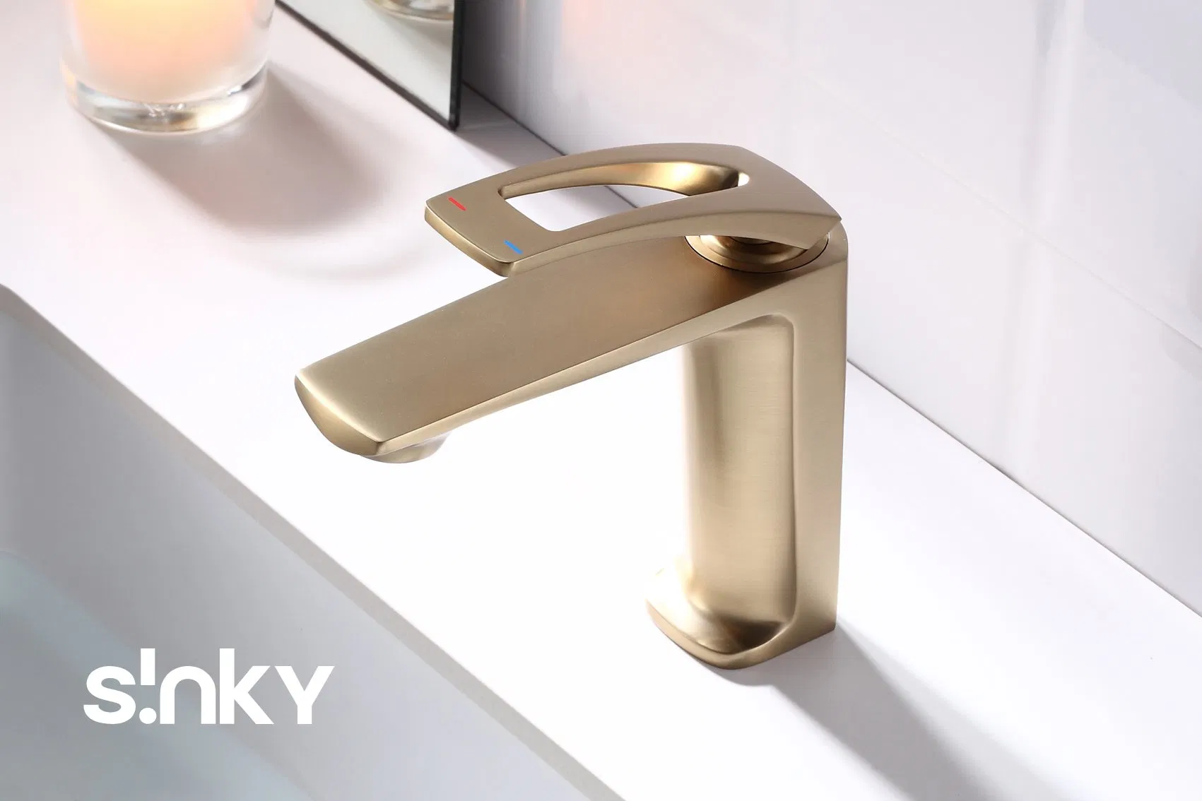 Single Handle Chrome Basin Classic Bathroom Brass Faucet