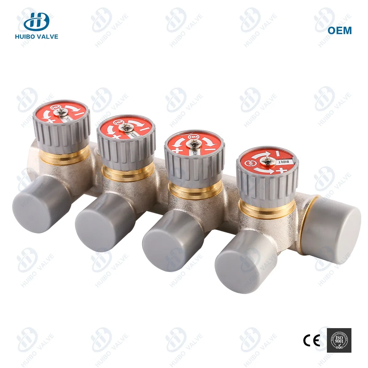 Floor Heating Use Nickel Plated Brass Water Manifold