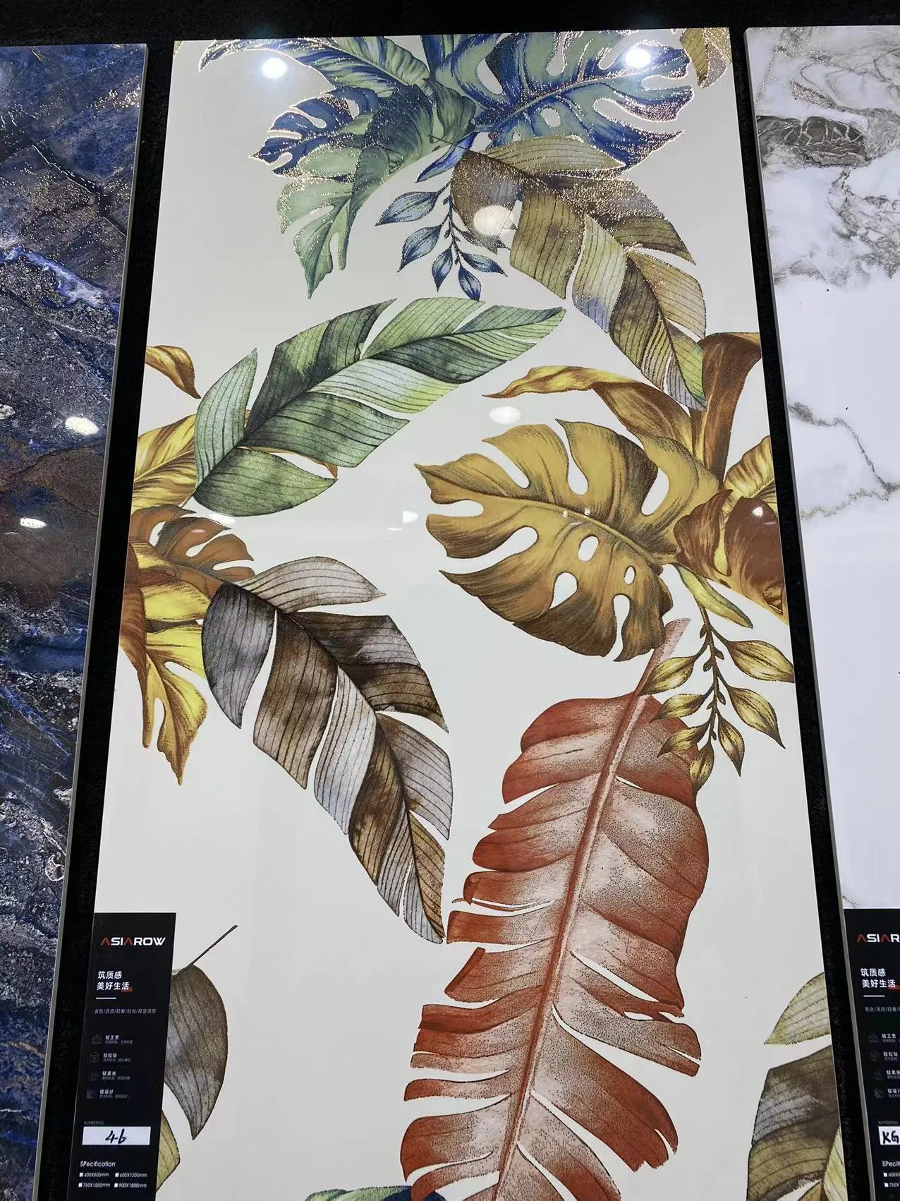 600X1200 Glossy Porcelain Gold Floor Tiles New Collection Ceramic at Wholesale Price