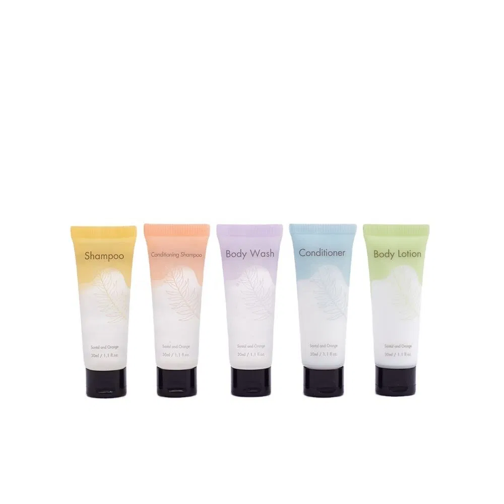 Premium Disposable Hotel Travel Amenities and Bathroom Use Shampoo and Conditioner Set