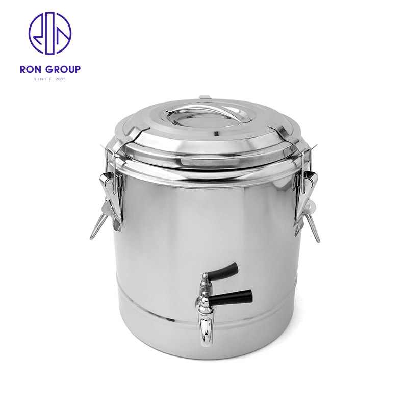 China Wholesale Kitchenware Kitchen Utensil Soup Thick Composite Stainless Steel Barrel