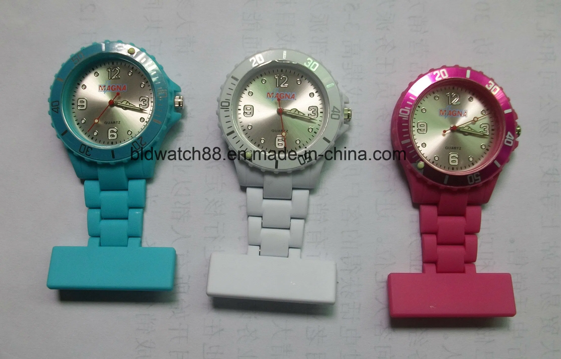 Promotional Analog Quartz Plastic Nurse Watch with Cheap Price
