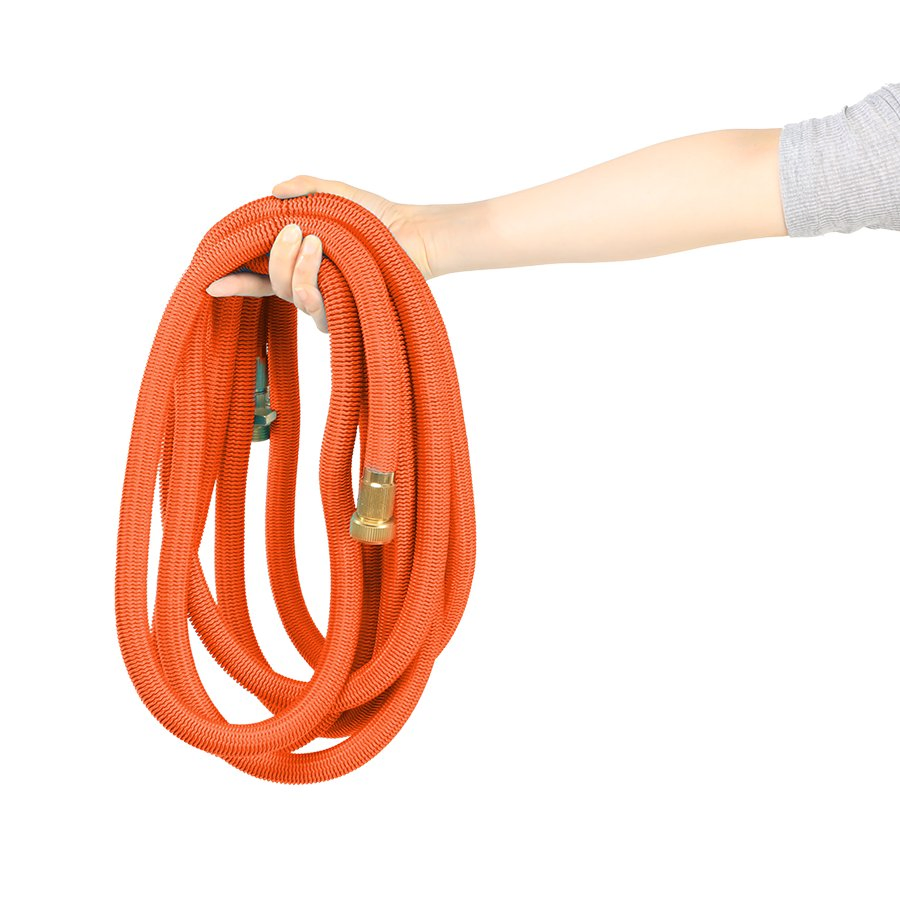 Yardforce Expandable Garden Hose W/ Brass Fitting & on/off Valve
