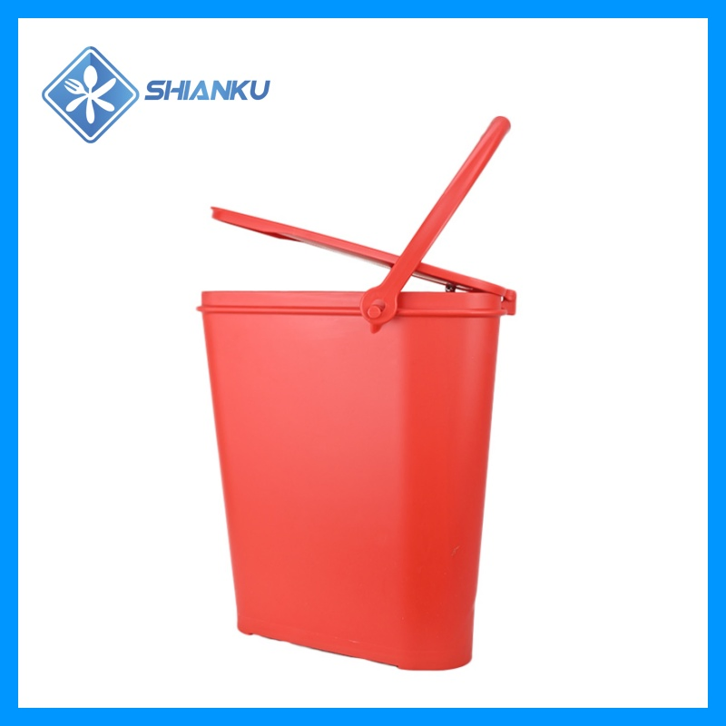 Shianku Industrial Food Grade 6 Liter Small Plastic Bucket with Lid