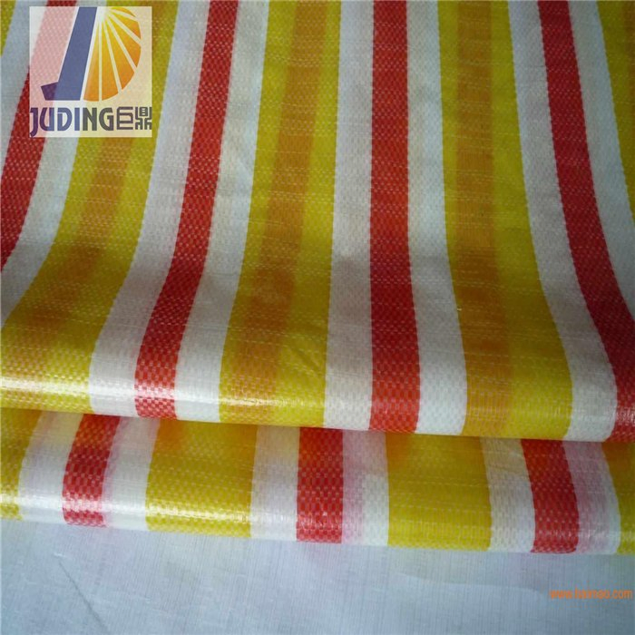 PE Poly Tarp Roll Tarpaulin Waterproof Color Stripe Roll