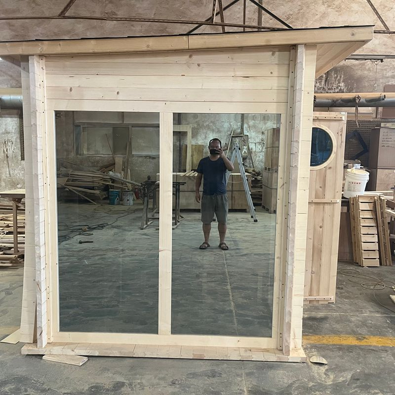 Сауна-бочка для сада на 8 человек