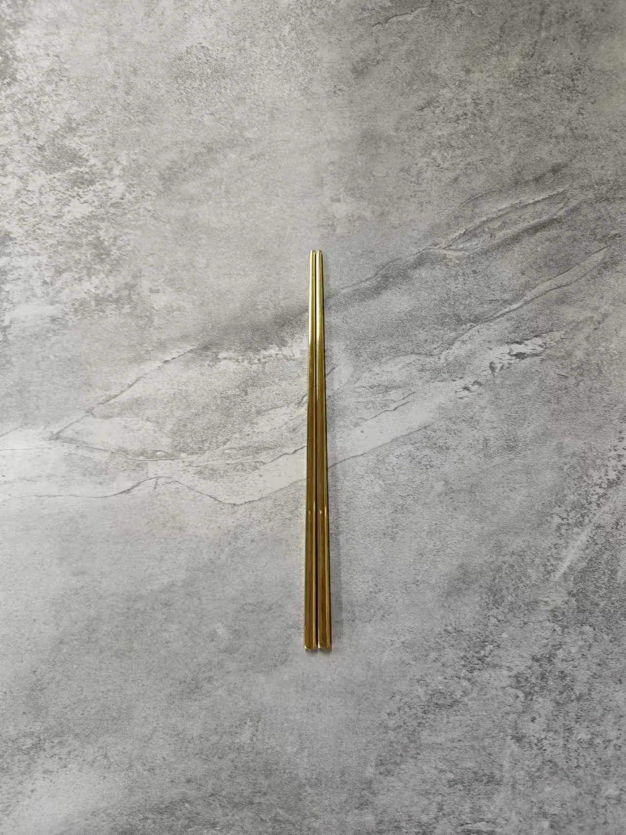 Korean Restaurant Rice Noodles Food Serving Chopsticks 304 Stainless Steel Square Headed Full Square Chopsticks