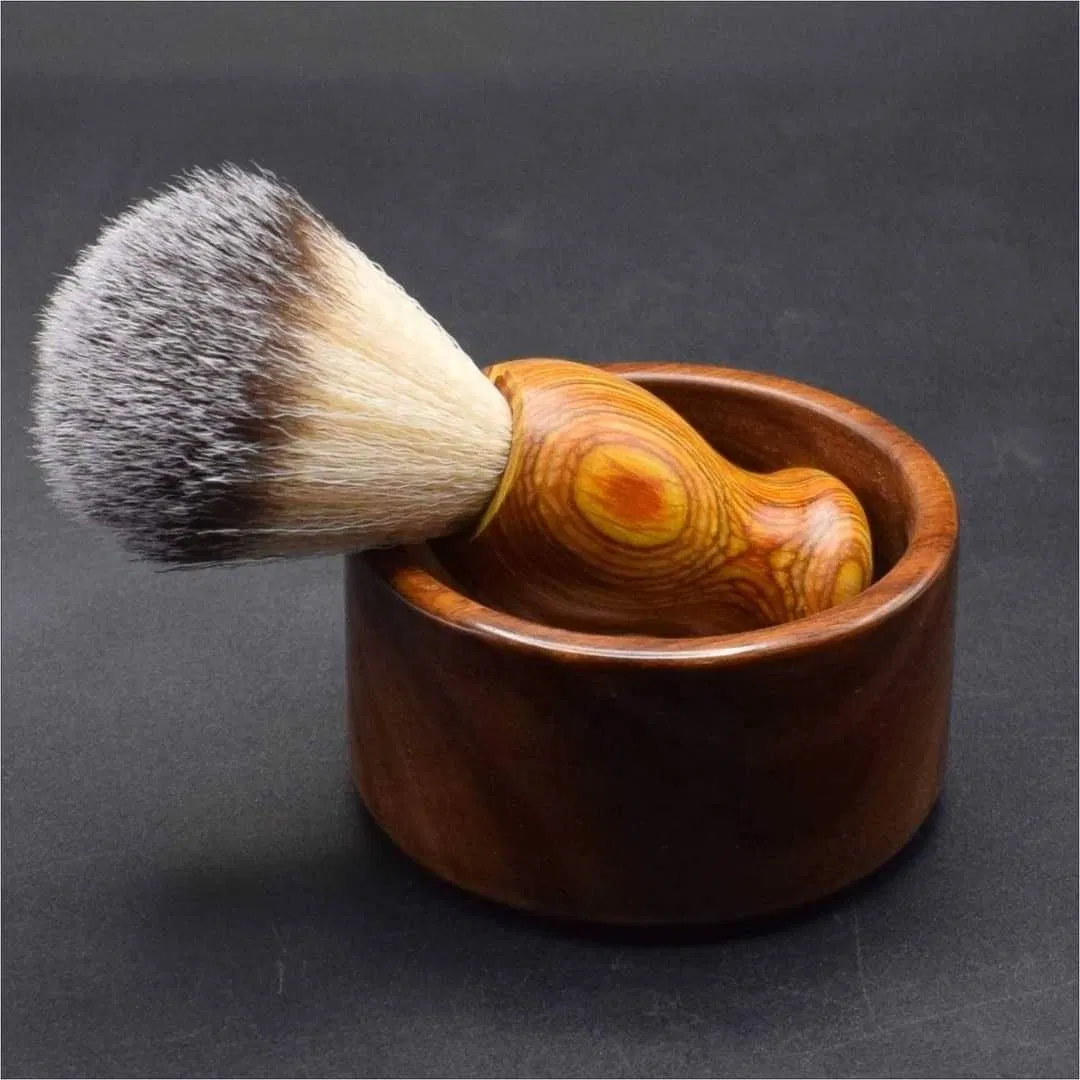 Wooden Beauty Makeup Tools Wooden Bowl Wholesale High Quality Customized Shaving Brush