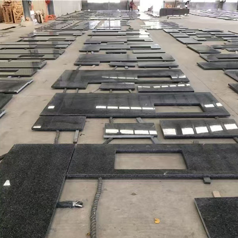 Premium Steel Gray Granite Kitchen Countertop for Modern Homes