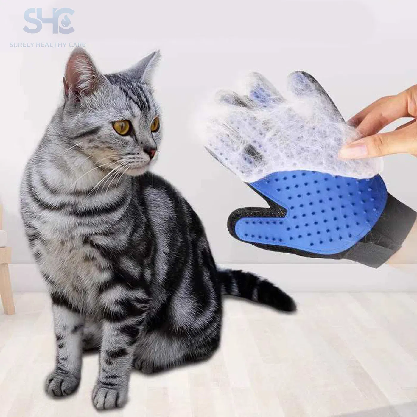 Brush Grooming Gloves Massage for Pet Cleaning Long Short Fur Brushes Glove