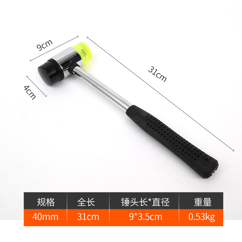 Olid Rubber Mallet with Interchangeable Heads for Floor Tile Installation