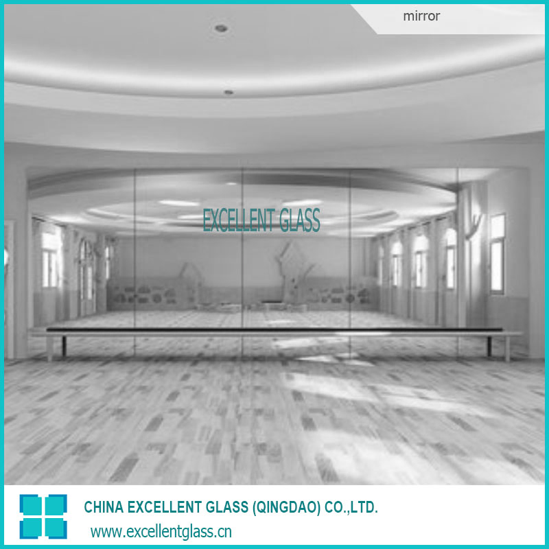 Large Size Wall Decor Mirror - Impact-Resistant Tempered Glass Mirror for Mall Office Decoration