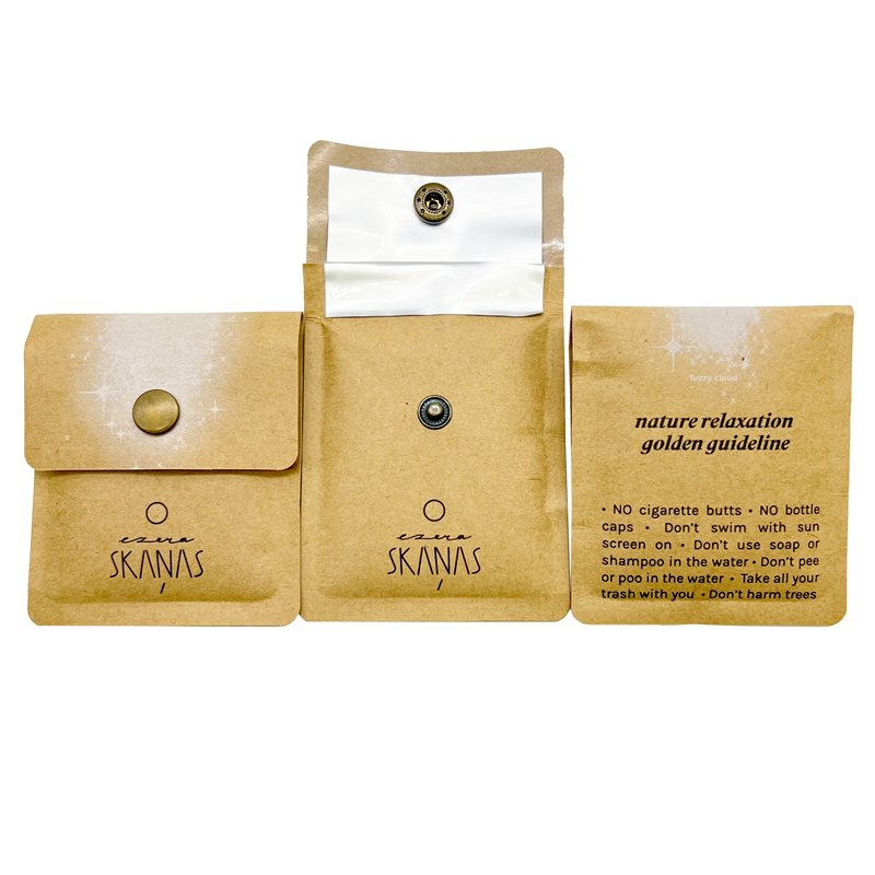 New Trend Environmental Protection Custom Logo Portable Pocket Ashtray Bag Pouch