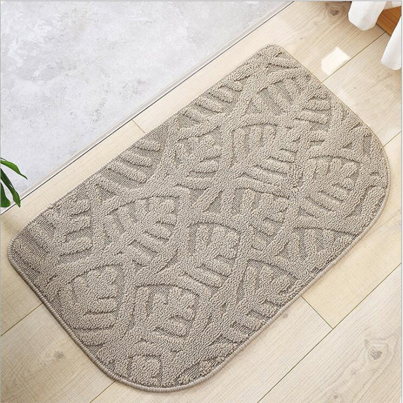 Doormat Leaves Design Non-Slip PP Mat for Indoor and Outdoor Bathroom Wbb12334
