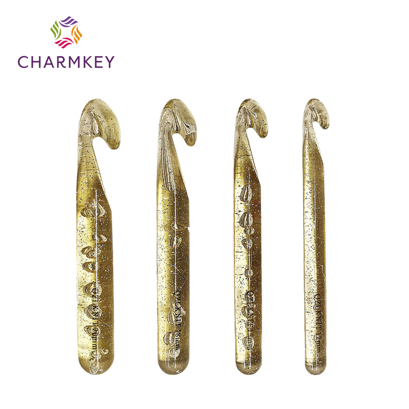 4 PCS 12.0 15.0 18.0 20.0 mm Chunky Plastic Crochet Hook Set for Crochet Blanket Cushion